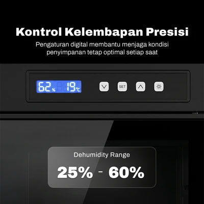 Gambar Masterspace Pro Dry Cabinet 250 Liter - Hitam
