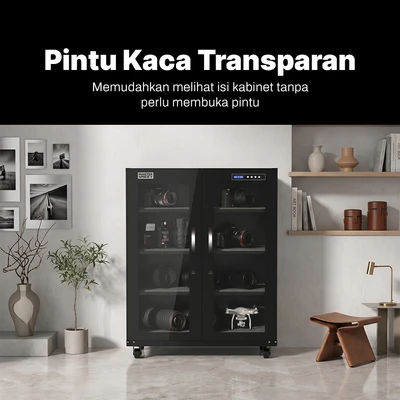Gambar Masterspace Pro Dry Cabinet 250 Liter - Hitam