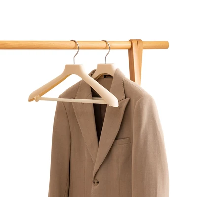 Gambar Stora Hanger Baju Coat Plastik 40 cm - Krem Ivory