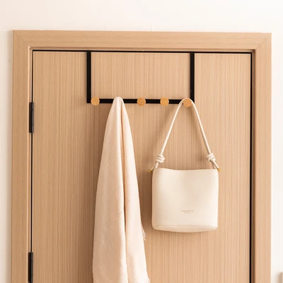 Gambar Stora Gantungan Pintu 5 Kait 37.5x9x18 cm - Hitam