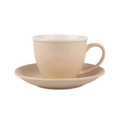 Gambar Delicia Wyna Cangkir Keramik New Bone China Dengan Saucer 150 ml Random