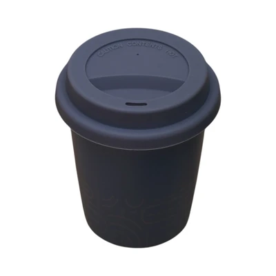 Gambar Delicia Wyna Gelas Keramik Bone China Dengan Tutup Silikon 280 ml Random
