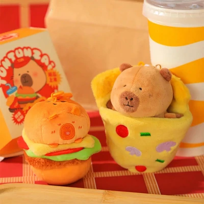 Gambar Tuntunzai Bakery Gantungan Kunci Boneka Plush Pizza - Mix