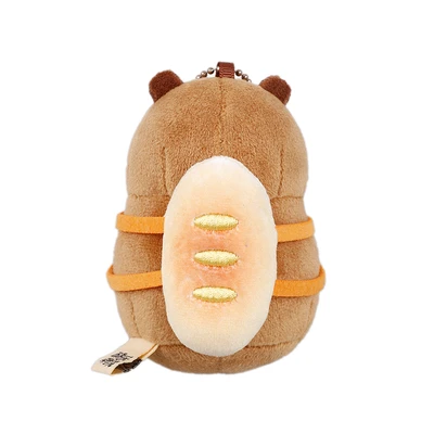 Gambar Tuntunzai Bakery Gantungan Kunci Boneka Baguette Backpack - Cokelat