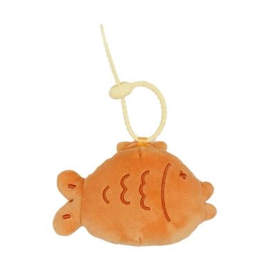 Gambar Tuntunzai Bakery Gantungan Kunci Boneka Plush Taiyaki - Oranye
