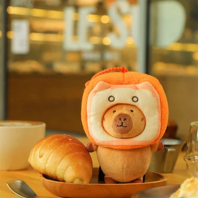 Gambar Tuntunzai Bakery Gantungan Kunci Boneka Plush Toast - Mix