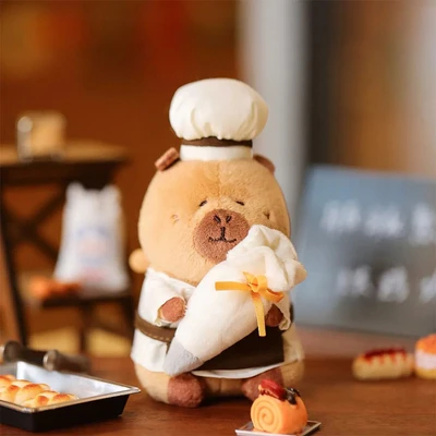 Gambar Tuntunzai Bakery Gantungan Kunci Boneka Pastry Decor - Cokelat