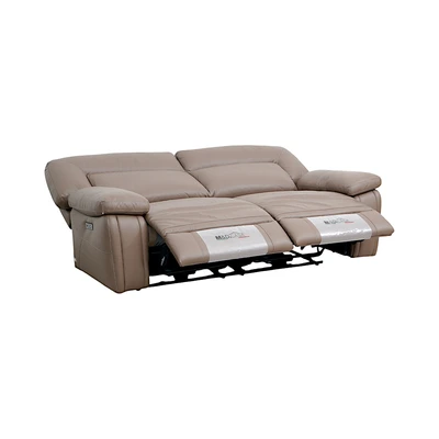 Gambar Informa Savio Sofa Kulit 3 Seater - Cokelat Muda