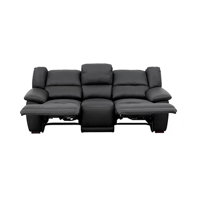 Gambar Informa Udinese Sofa Recliner Kulit 3 Seater - Hitam