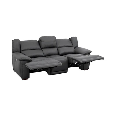 Gambar Informa Udinese Sofa Recliner Kulit 3 Seater - Hitam