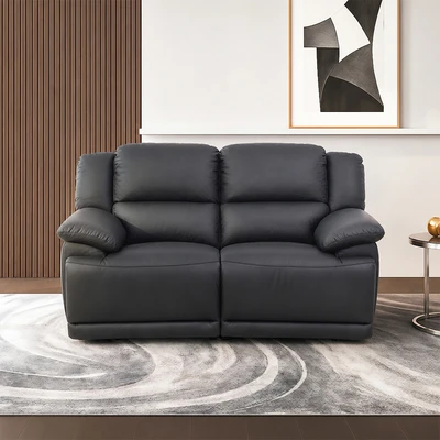 Gambar Informa Udinese Sofa Recliner Kulit 2 Seater - Hitam
