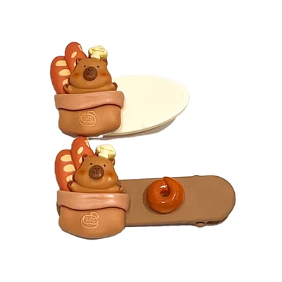 Gambar Tuntunzai Bakery Jepit Rambut Set 2 Pcs - Cokelat