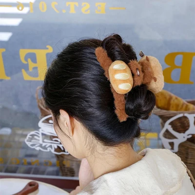Gambar Tuntunzai Bakery Jepit Rambut Plush Random