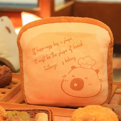 Gambar Tuntunzai Bakery Bantal Plush Toast - Cokelat