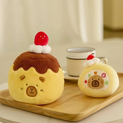 Gambar Tuntunzai Bakery Boneka Plush Pull Out Pudding - Kuning