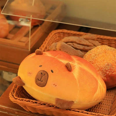 Gambar Tuntunzai Bakery Boneka Plush Cute Lying Pineapple Bun - Cokelat