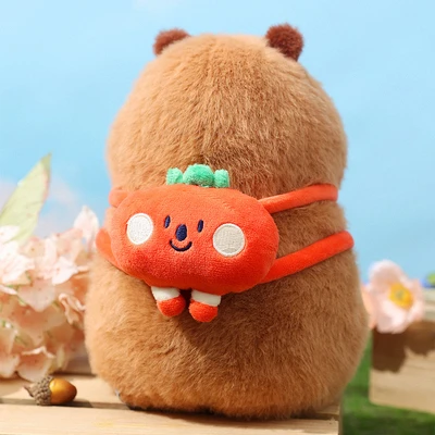 Gambar Tuntunzai Boneka Plush Tomato Backpack - Cokelat