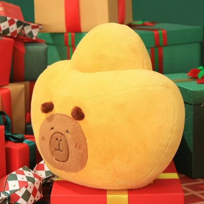 Gambar Tuntunzai Boneka Plush Capybara Ingot Design Get Rich - Kuning