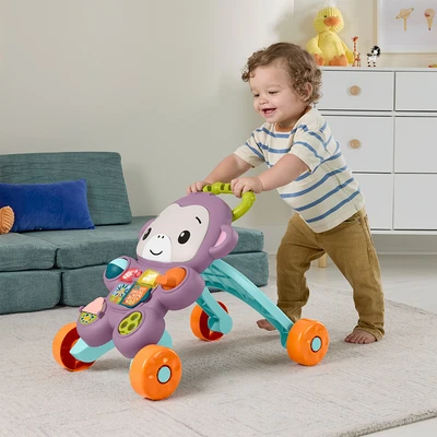 Gambar Fisher Price Baby Walker Monkey - Ungu