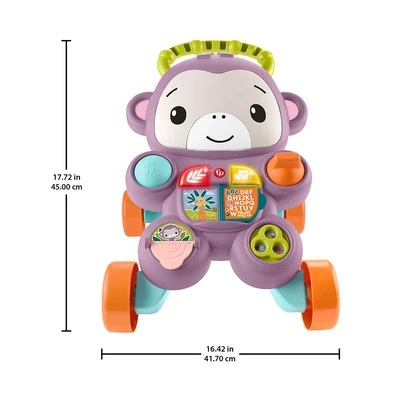 Gambar Fisher Price Baby Walker Monkey - Ungu