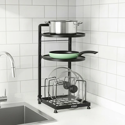 Gambar Stora Grisea Rak Dapur 3 Tingkat - Hitam
