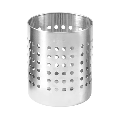 Gambar Stora Tempat Alat Makan Stainless Steel Round - Silver