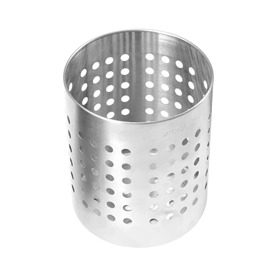 Gambar Stora Tempat Alat Makan Stainless Steel Round - Silver