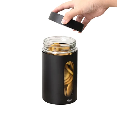 Gambar Culinart Cany Stoples Kaca 950 ml - Hitam