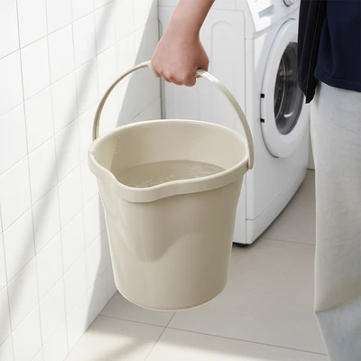 Gambar Proclean Ember Plastik Dengan Handle Round 12 ltr - Putih Vanila