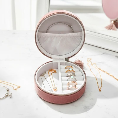 Gambar Informa Emily Kotak Perhiasan Round 10x10x5 cm - Pink