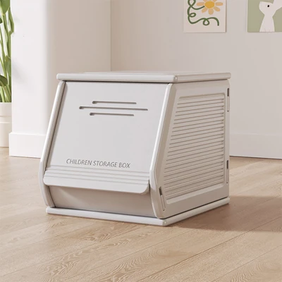 Gambar Stora Kotak Penyimpanan Flat Playbin 30x38x31 cm - Abu-Abu