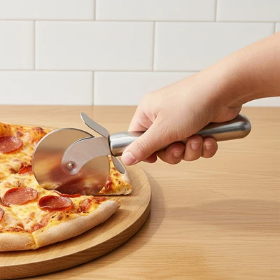 Gambar Culinart Esencia Pisau Roda Pemotong Pizza 21.7 cm - Silver