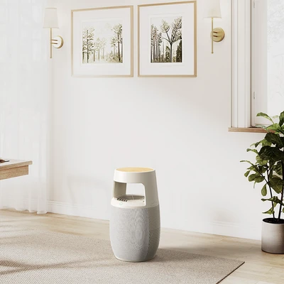 Gambar Norium Air Purifier Dengan Meja 30 m2 260 m3/jam - Putih