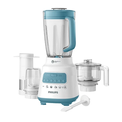 Gambar Philips Blender 2 Liter 350 watt HR2223/60 - Biru Misty Down