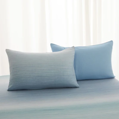Gambar Informa 180x200 cm Set 6 Pcs Seprai King Microfiber Brun - Biru