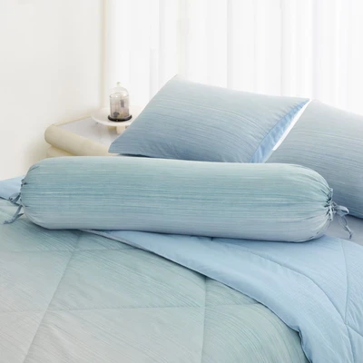 Gambar Informa 180x200 cm Set 6 Pcs Seprai King Microfiber Brun - Biru