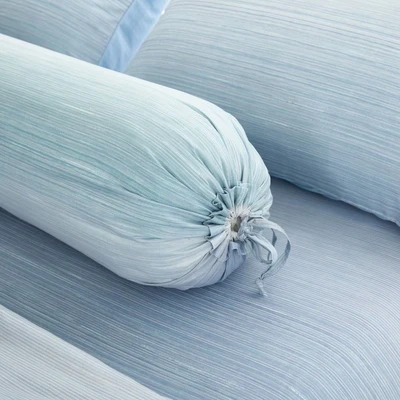 Gambar Informa 180x200 cm Set 6 Pcs Seprai King Microfiber Brun - Biru