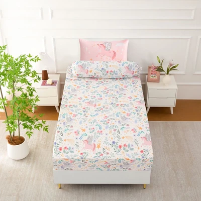 Gambar Informa 100x200 cm Set 3 Pcs Seprai Single Microfiber Blossom