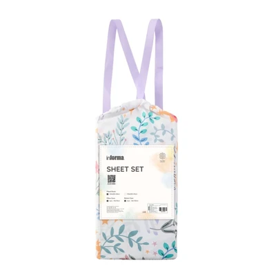 Gambar Informa 100x200 cm Set 3 Pcs Seprai Single Microfiber Blossom