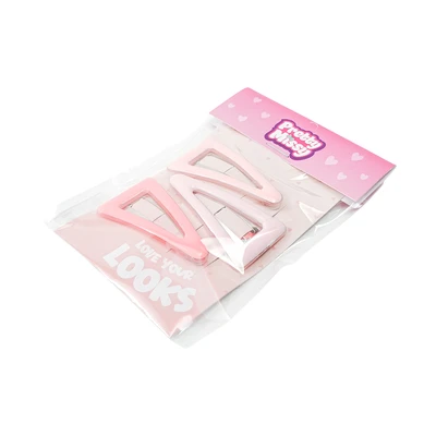 Gambar Pretty Missy Jepit Rambut Triangle Set 3 Pcs - Pink