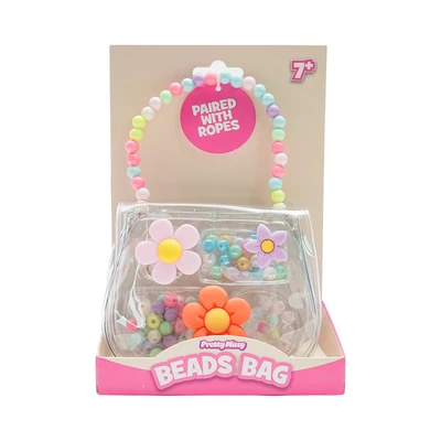 Gambar Pretty Missy Tas Tangan Anak Beads Flower Ukuran S Transparan