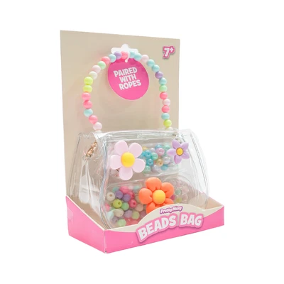 Gambar Pretty Missy Tas Tangan Anak Beads Flower Ukuran S Transparan