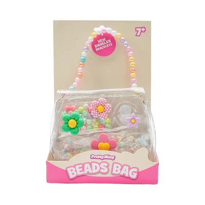Gambar Pretty Missy Tas Tangan Anak Beads Flower Transparan