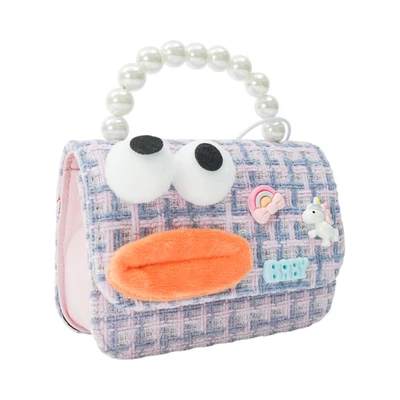 Gambar Pretty Missy Tas Selempang Anak Ugly Face - Ungu