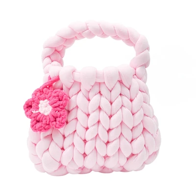 Gambar Pretty Missy Tas Tangan Anak Knit - Pink