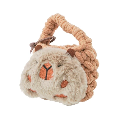 Gambar Pretty Missy Earphone Pouch Knit Capybara - Cokelat