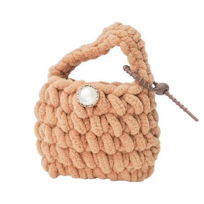 Gambar Pretty Missy Earphone Pouch Knit Capybara - Cokelat