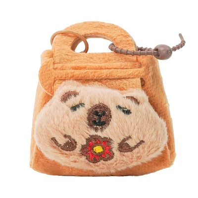 Gambar Pretty Missy Earphone Pouch Capybara Daisy - Cokelat