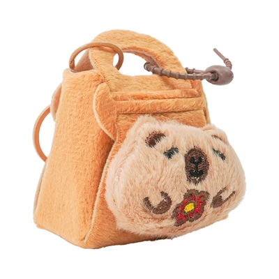 Gambar Pretty Missy Earphone Pouch Capybara Daisy - Cokelat