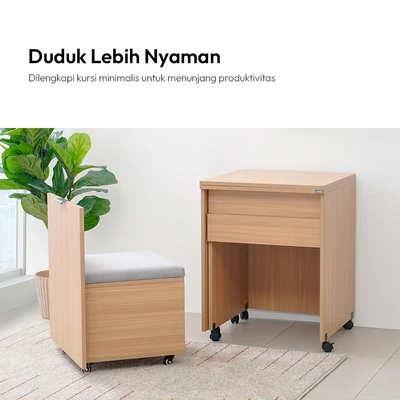 Gambar Informa Lark Meja Kantor - Cokelat Oak